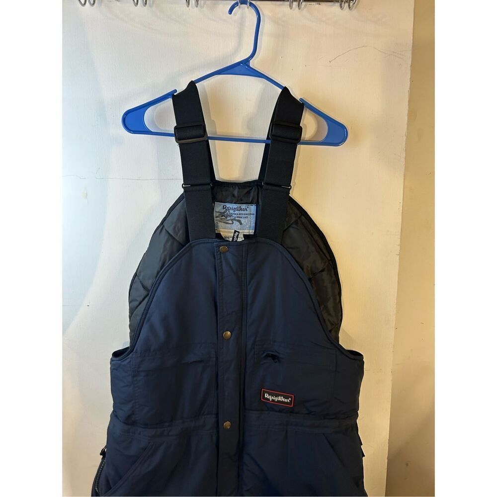 Refrigerwear coveralls Navy Medium M‎ Zippers Snaps style 0485R June2015